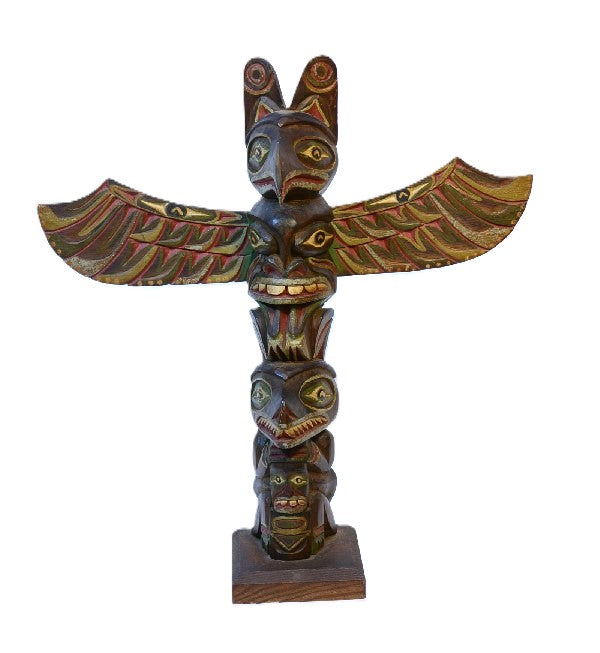 Northwest Coast Totem Poll attr. Sam Williams, a Ditidaht carver (c. 1884-1979)