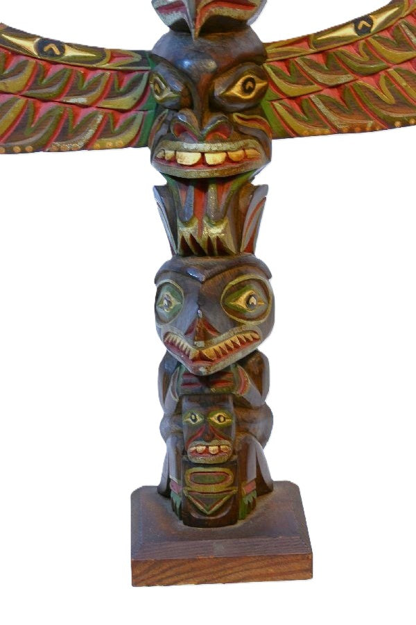 Northwest Coast Totem Poll attr. Sam Williams, a Ditidaht carver (c. 1884-1979)