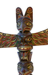 Northwest Coast Totem Poll attr. Sam Williams, a Ditidaht carver (c. 1884-1979)