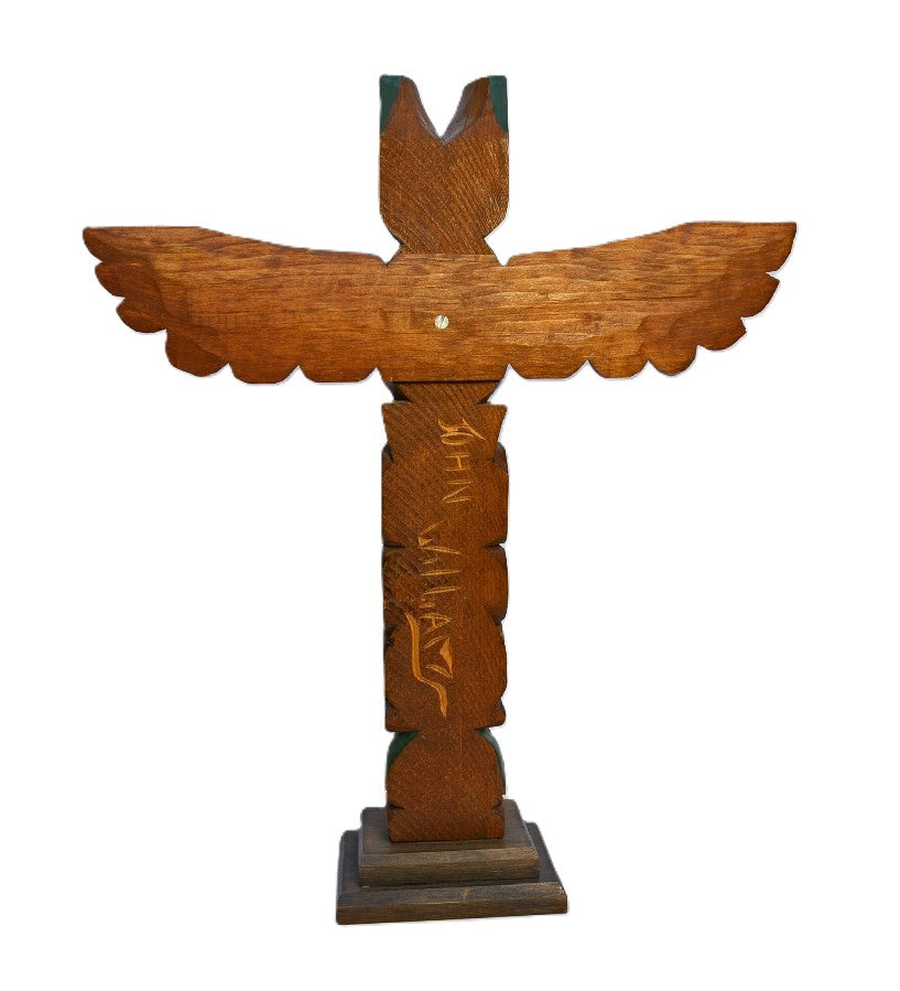 Northwest Coast Totem Poll John  Williams, a Ditidaht carver (c. 1960-2010)