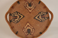 Handsome Antique Salish Basket Tray with Handles; Thompson River