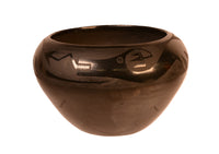 An Early Maria Martinez Black-on-Black Jar