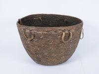 Early Puget Sound Salish Coiled Burden Basket