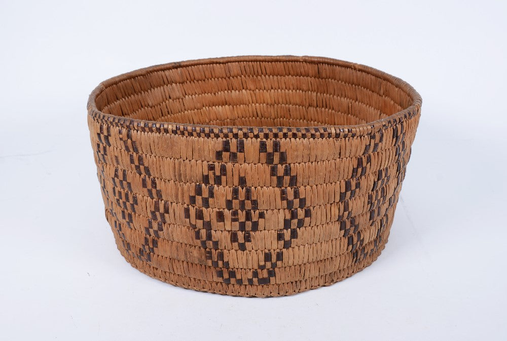 Antique Salish Rounded Basket; Thompson River