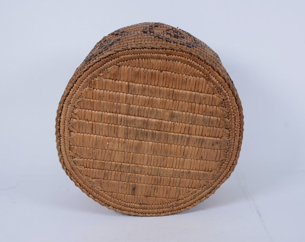 Antique Salish Rounded Basket; Thompson River