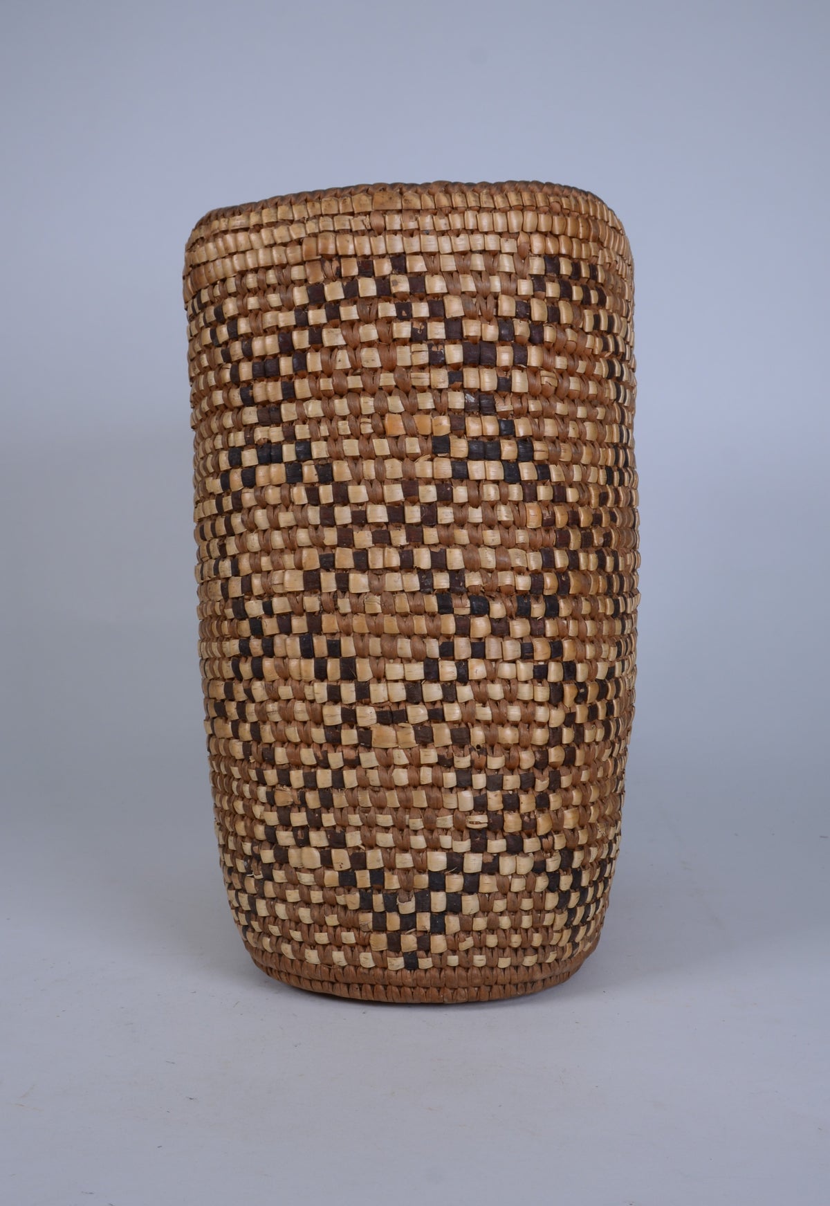 Puget Salish, Nisqually, Oval Burden Basket