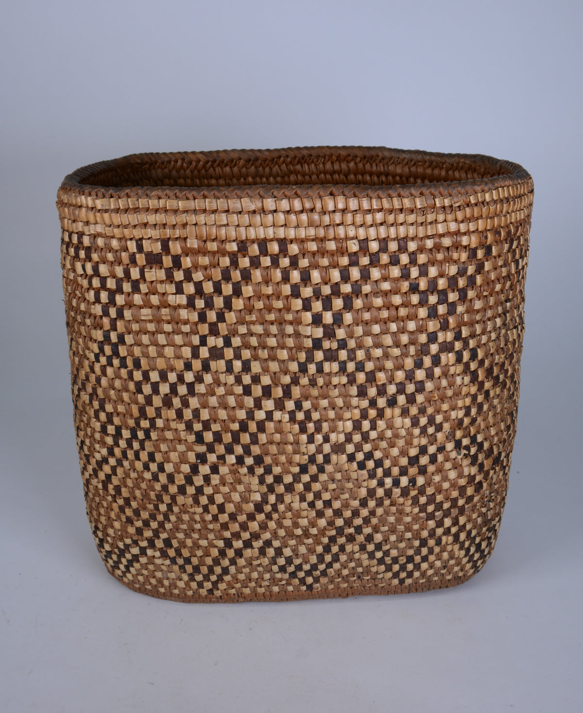 Puget Salish, Nisqually, Oval Burden Basket