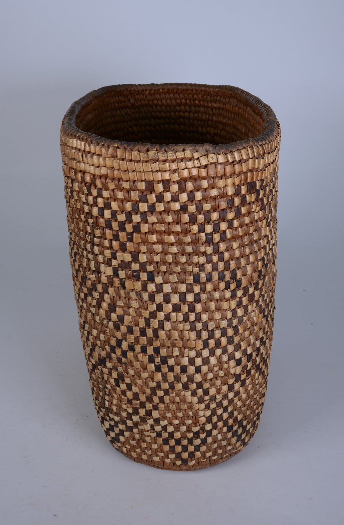 Puget Salish, Nisqually, Oval Burden Basket