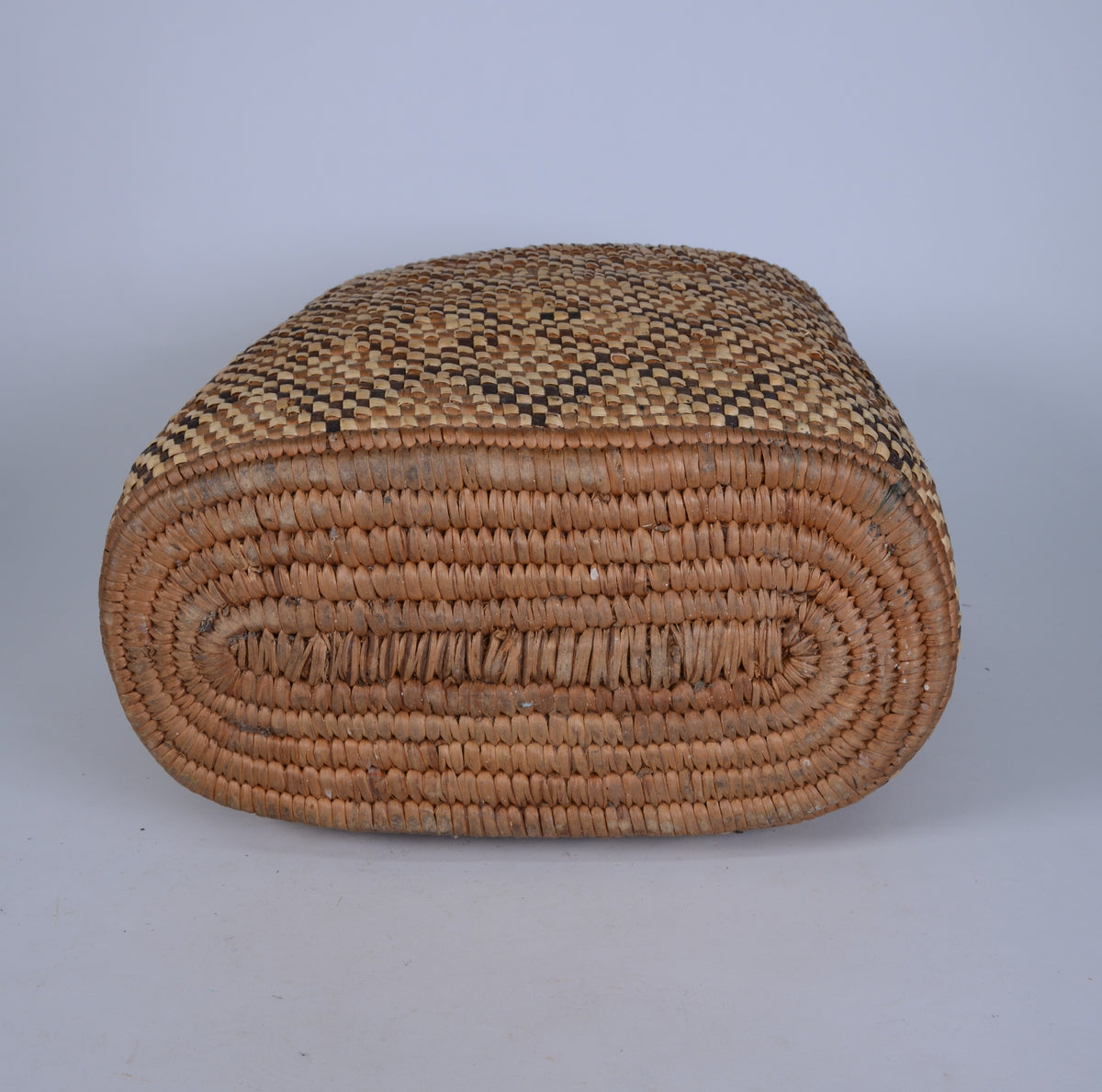 Puget Salish, Nisqually, Oval Burden Basket