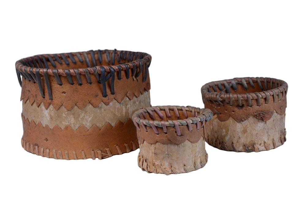 Cree Birch Bark Baskets