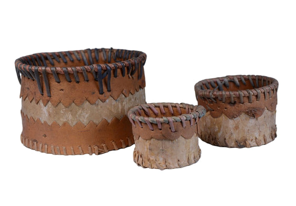 Cree Birch Bark Baskets