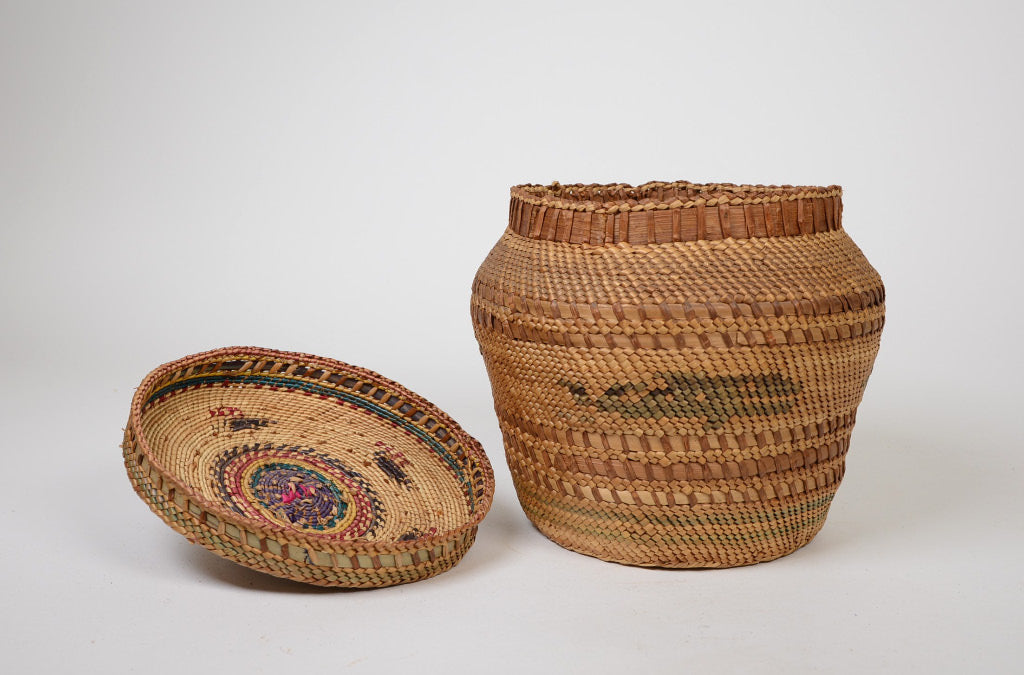 Larger Makah Basket - Whale Hunt