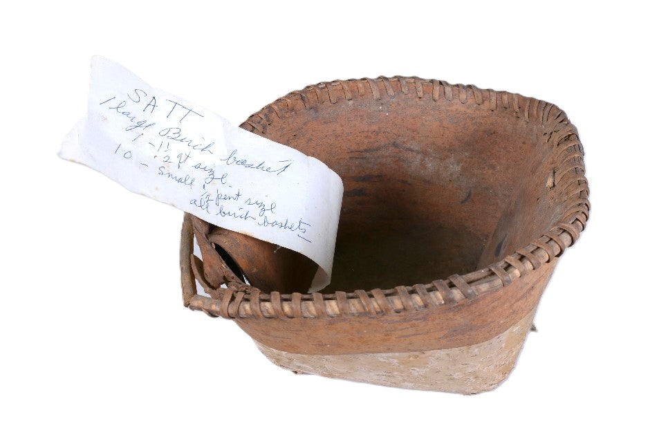 Athabascan Birch Bark Oval Basket