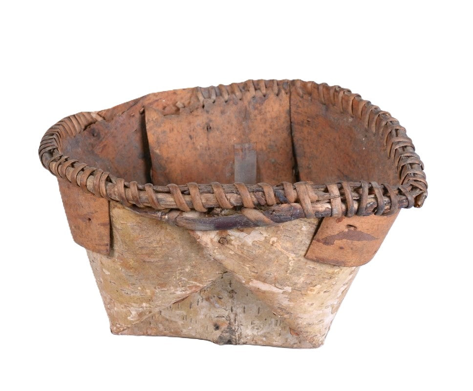 Athabascan Birch Bark Oval Basket