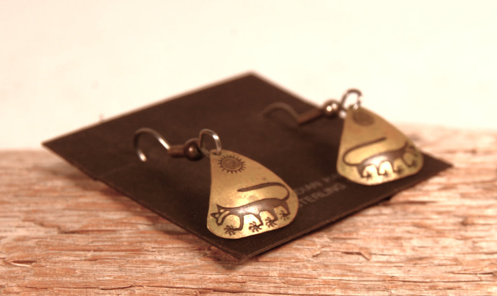 Mexico Brass Earrings