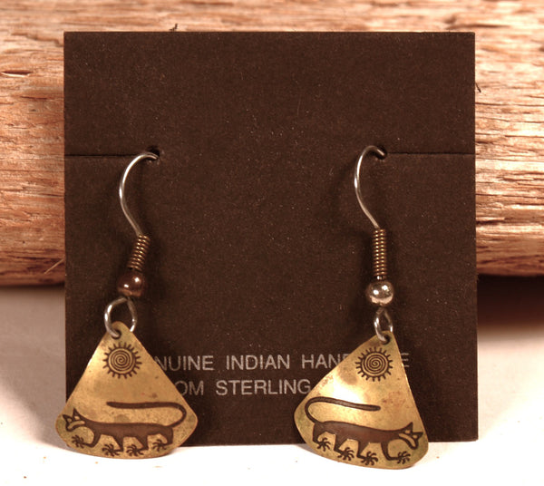 Mexico Brass Earrings