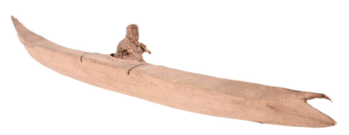 Eskimo Kayak with Figure