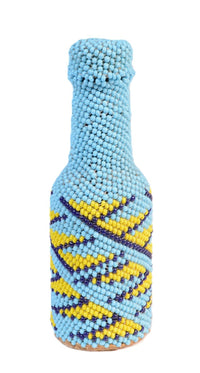 Paiute Blue Beaded Bottle Basketry