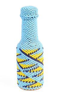 Paiute Blue Beaded Bottle Basketry