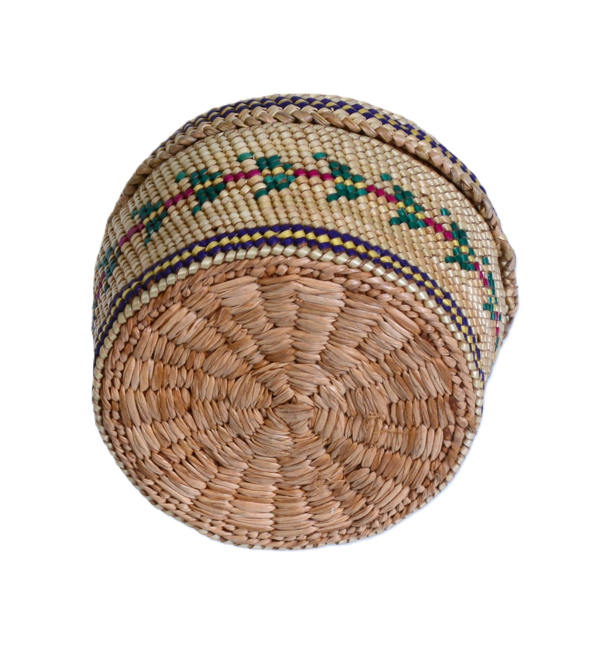Miniature Makah Trinkit Basket with Lid
