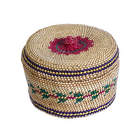 Miniature Makah Trinkit Basket with Lid