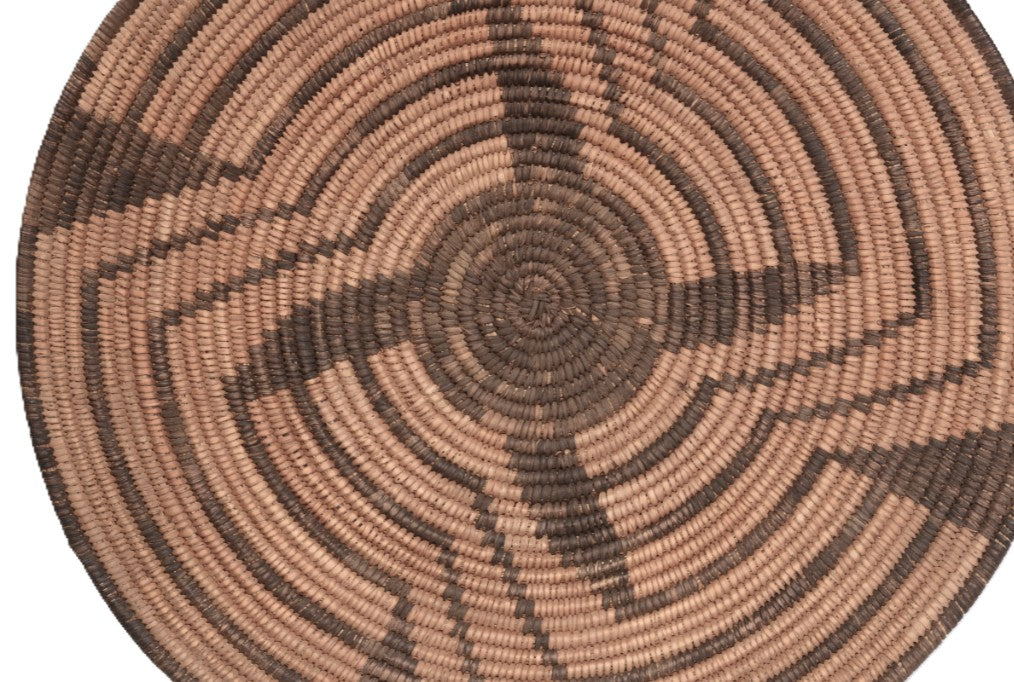 Early Pima Whirlwind Basketry Tray