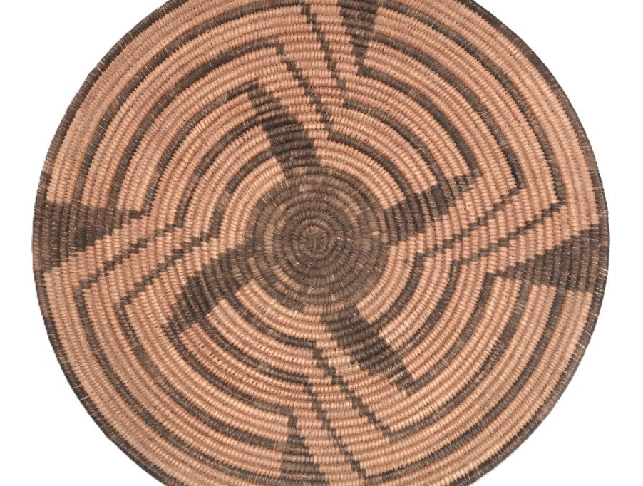 Early Pima Whirlwind Basketry Tray