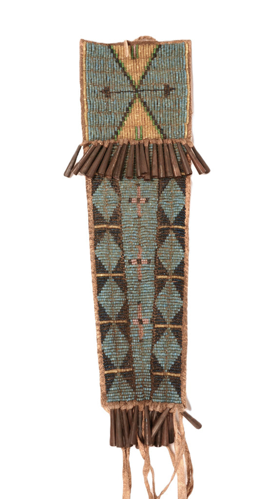 Plains Hide Beaded Knife Case