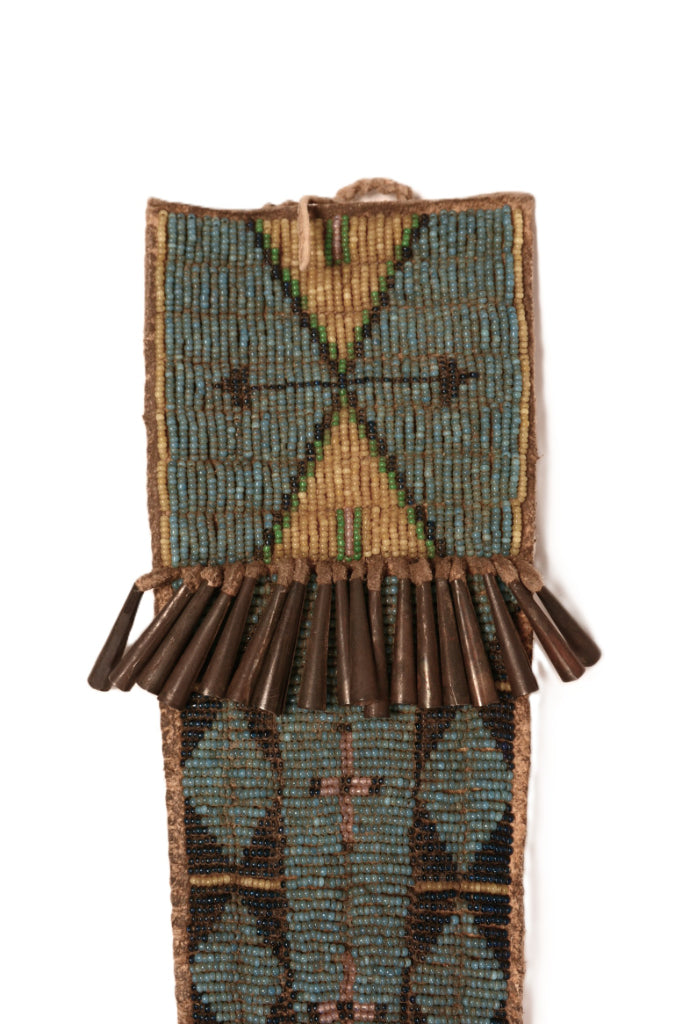 Plains Hide Beaded Knife Case