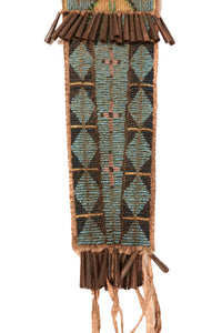 Plains Hide Beaded Knife Case