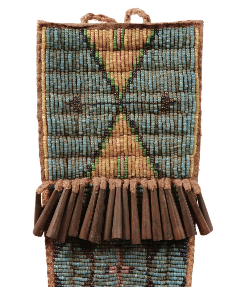 Plains Hide Beaded Knife Case