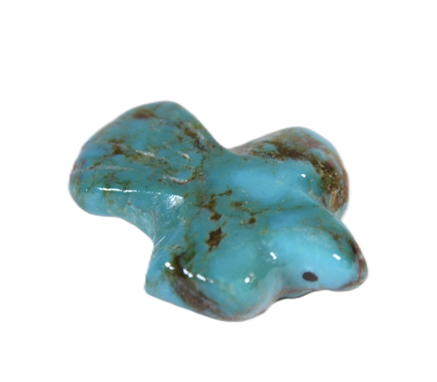 Navajo Turquoise Eagle Fetish By Albertson Pino