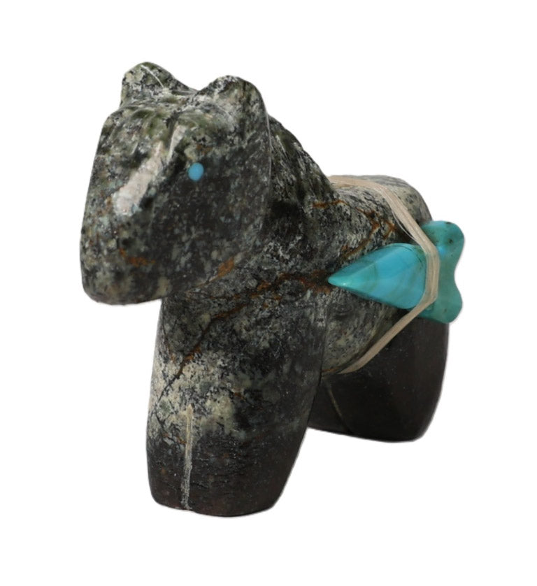 Zuni Serpentine Horse Fetish By Richard Leonard