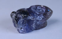 Zuni Rabbit Fetish, Purple Flourite by Virigina Quam Ohmasattie
