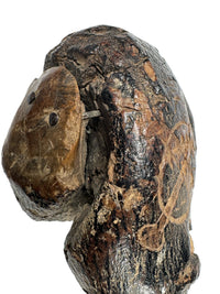 Southern Plains Ball Headed Club with Snake - Skull - Cross Bones