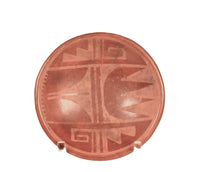 San Ildefonso Pueblo Polychrome Redware Dish By Tonita Martinez Roybal
