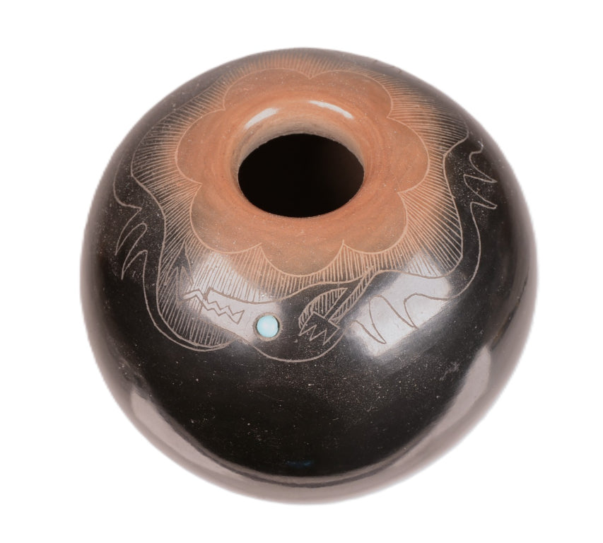 San Ildefonso Seed Jar Pottery Bowl By Barbara Gonzales