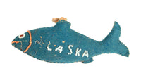 Alaska Beaded Blue Fish Souvenir
