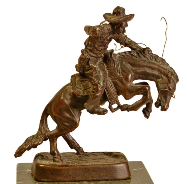Frederic Remington Indian Bronze Miniature "Cowboy"