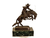 Frederic Remington Indian Bronze Miniature "Cowboy"