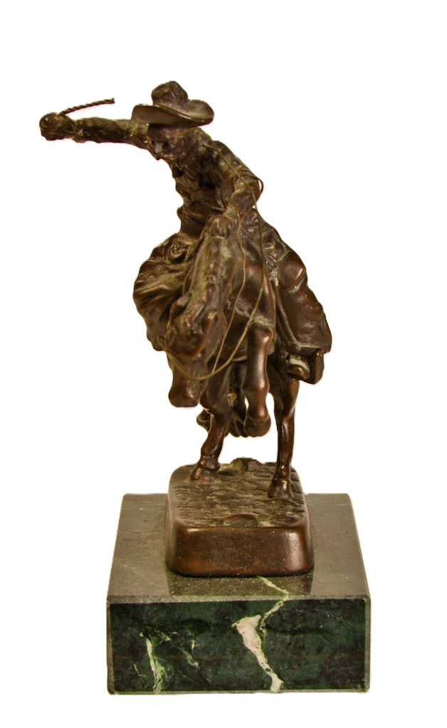 Frederic Remington Indian Bronze Miniature "Cowboy"