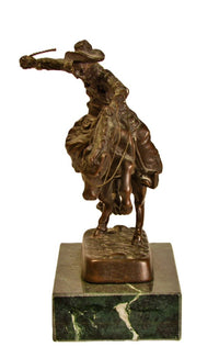 Frederic Remington Indian Bronze Miniature "Cowboy"