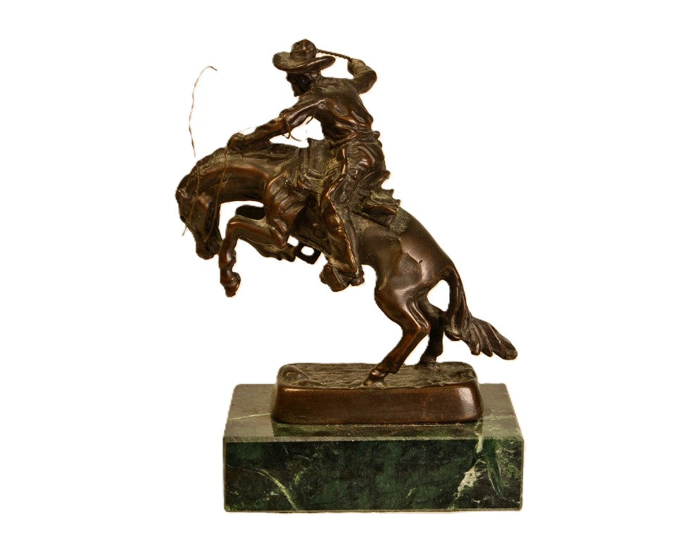 Frederic Remington Indian Bronze Miniature "Cowboy"