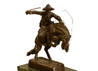 Frederic Remington Indian Bronze Miniature "Cowboy"