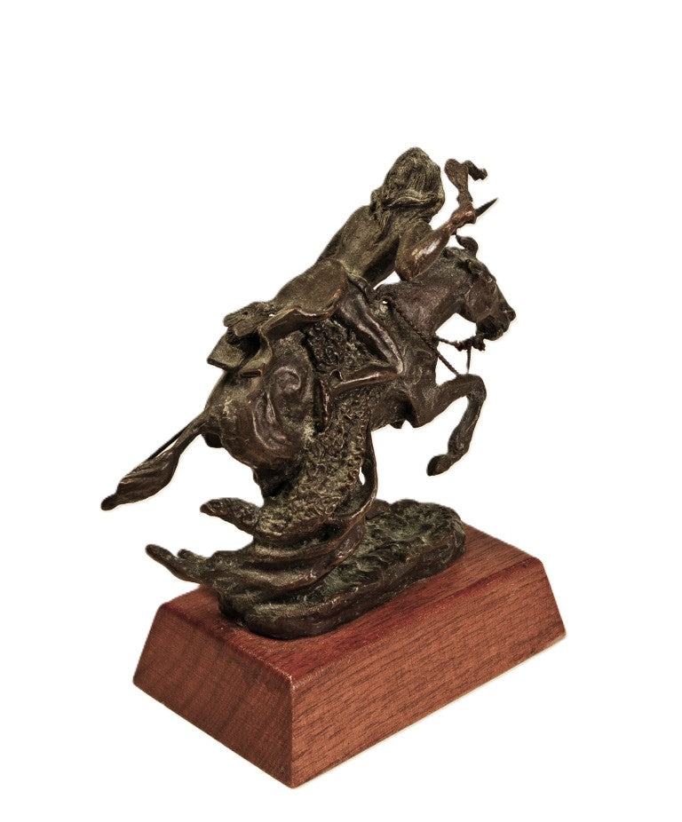 Frederic Remington Indian Bronze Miniature "Cheyenne"