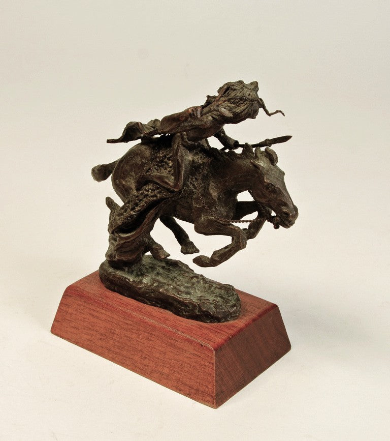 Frederic Remington Indian Bronze Miniature "Cheyenne"