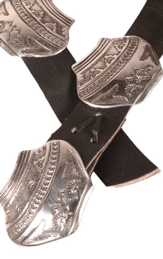 Navajo Sterling Silver Pottery Olla Concho Belt By James Shay