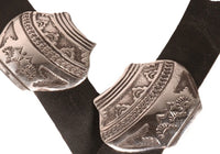 Navajo Sterling Silver Pottery Olla Concho Belt By James Shay