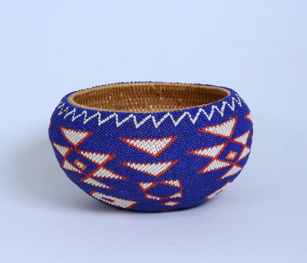 An Early and Fine Washoe Beaded Degikup Basket