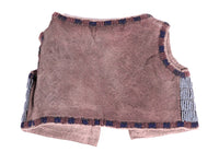 Plains Miniature Beaded Blue Vest with Flags
